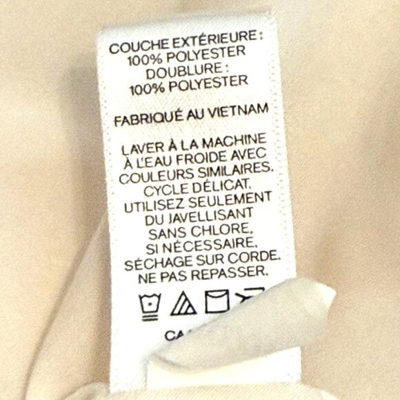 Express Cream Faux Fur Jacket Coat Furry Medium Large Short Teddy Fun - Picture 9 of 9